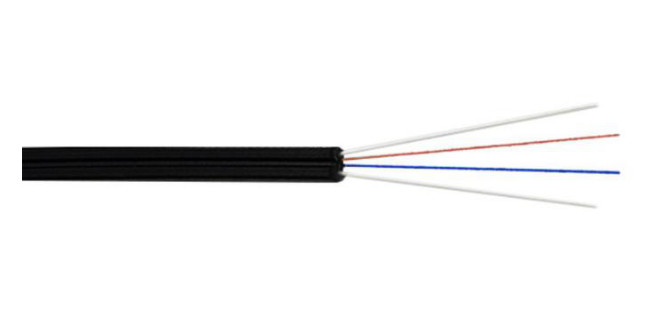 4 cœurs Intérieur mode unique G657A GJXFH LSZH Jacket FTTH câble à goutte en fibre optique