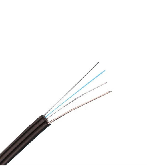 Cable à goutte en fibre optique FTTH autoportant GJYXCH 1/2 cœurs intérieur extérieur