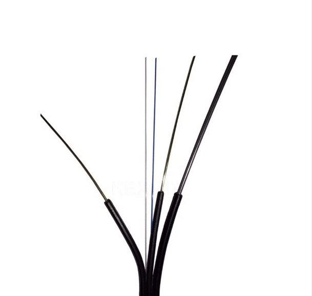 Cable à goutte en fibre optique FTTH autoportant GJYXCH 1/2 cœurs intérieur extérieur