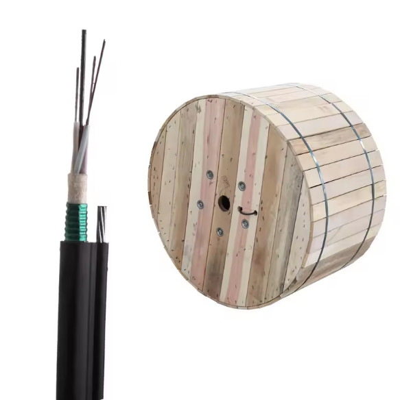 Cable aérien GYTC8S blindé Figure 8 avec ruban d'acier 24 36 48 72 Cable optique à fibre optique G652D