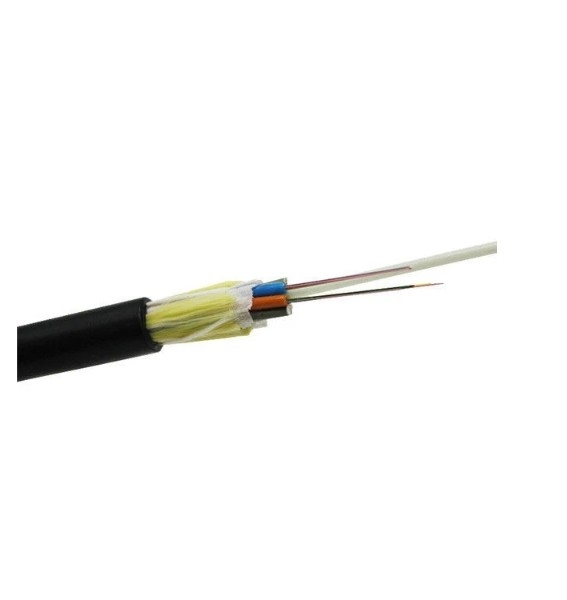 2-36 noyaux Span 100 M PE AT enveloppe de veste G652D Single jacket extérieur câble optique à fibre ADSS