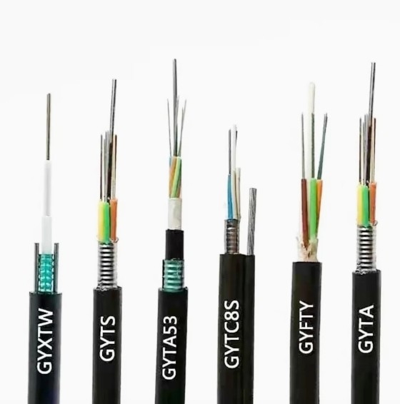 6-144 Cœurs réseau Transmission de signal de données câble en fibre optique extérieur avec services de personnalisation
