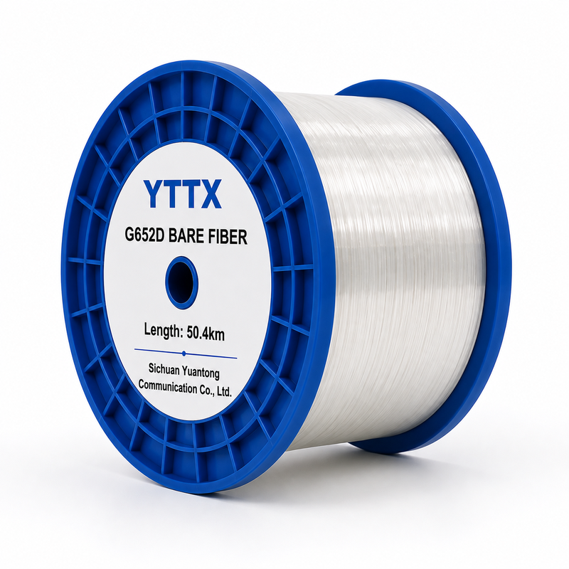 Fibre G652D 48.8KM 50.4KM par bobine fibre nue SM longueur personnalisable