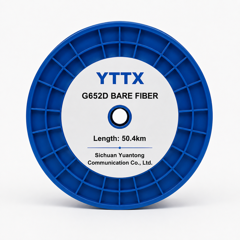 Fibre G652D 48.8KM 50.4KM par bobine fibre nue SM longueur personnalisable