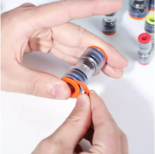 Connecteur micro de tuyau de câble enflé de HDPE d'air pour le tuyau souterrain de télécommunication