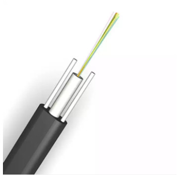 Type lâche noyau 4 8 12 extérieur d'intérieur optique plat de câble d'interface de fibre de tube de YTTX FTTH