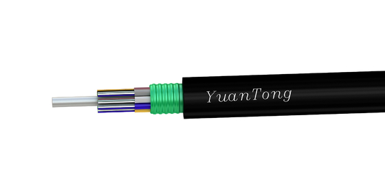 Cable optique en acier blindé extérieur GYTS 2-144f type à tubes lâches