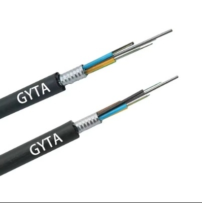 Cable souterrain extérieur GYTA 144 Cable à fibre optique à base de tubes en vrac blindés