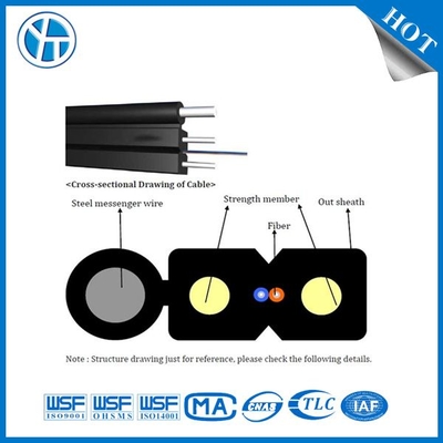 Résistance à la traction 200N Intérieur FTTH Drop Cable Yofc Fibre pour une connectivité transparente