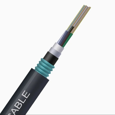 Tire en fibre de tube en vrac PBT très durable GYTA53 avec conception de sépulture et matériau blindé en alliage d'aluminium